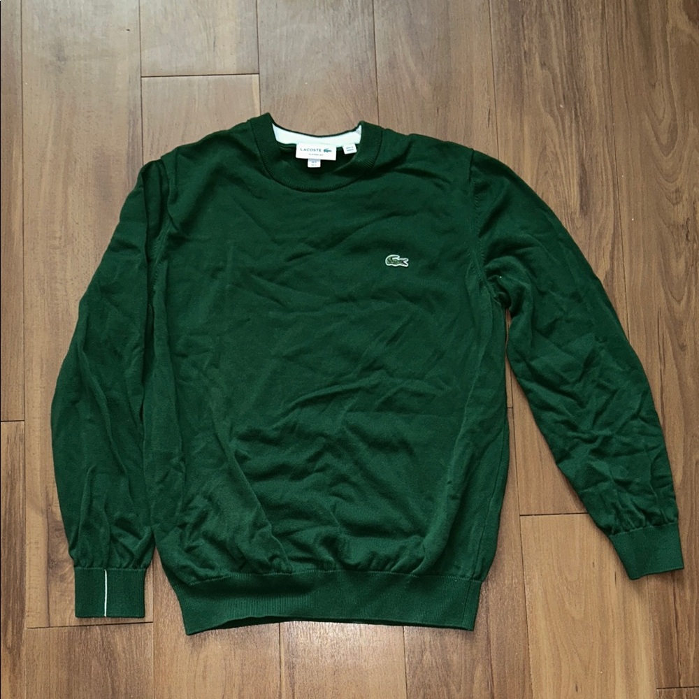Lacoste Men's Forest Green Crewneck Sweater